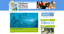 Desktop Screenshot of mothersandothersforcleanair.org